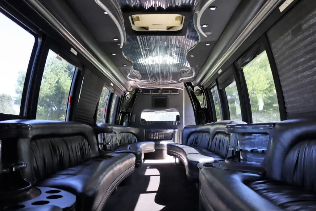 30 Passenger Party Bus Interior