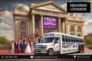Prom party bus rental Worcester MA​