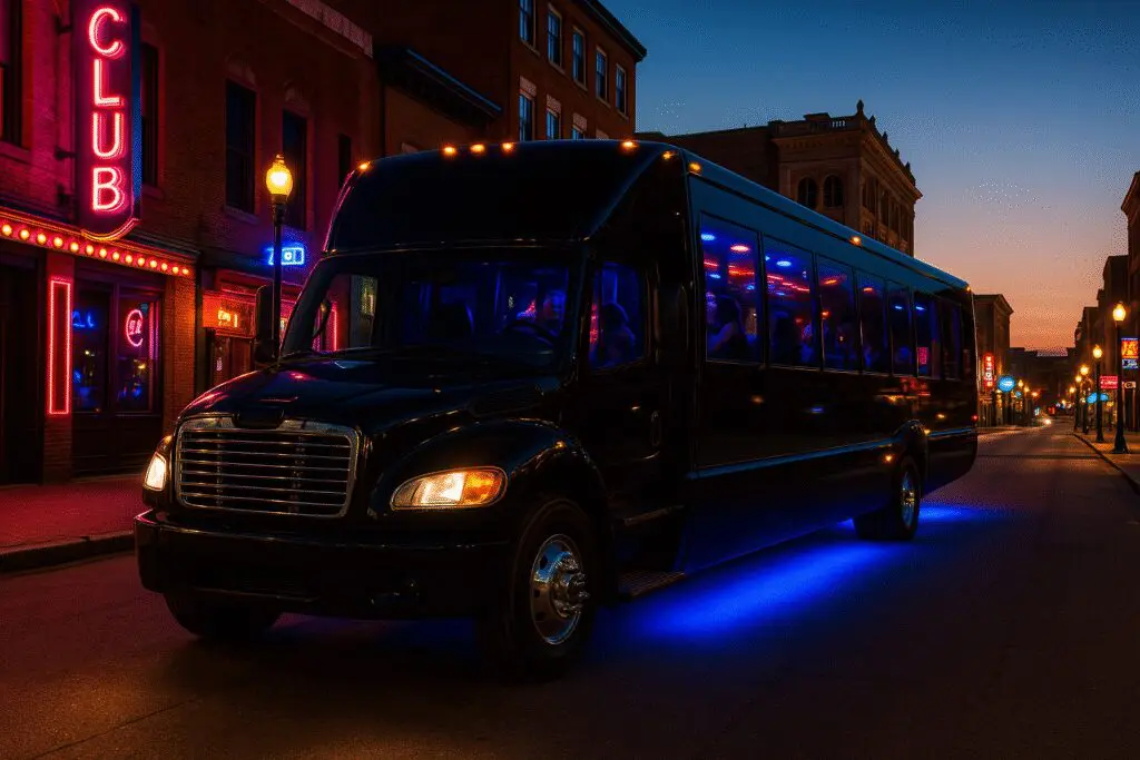 summer night party bus Worcester