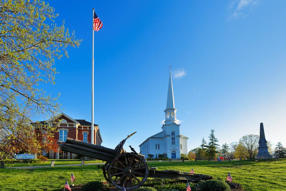 Southborough Canon with city hall in background