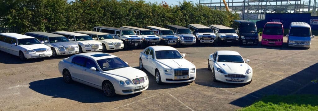 Fleet of cars and limousines in Southborough, Massachusetts