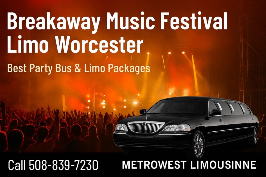 Breakaway Music Festival limo Worcester