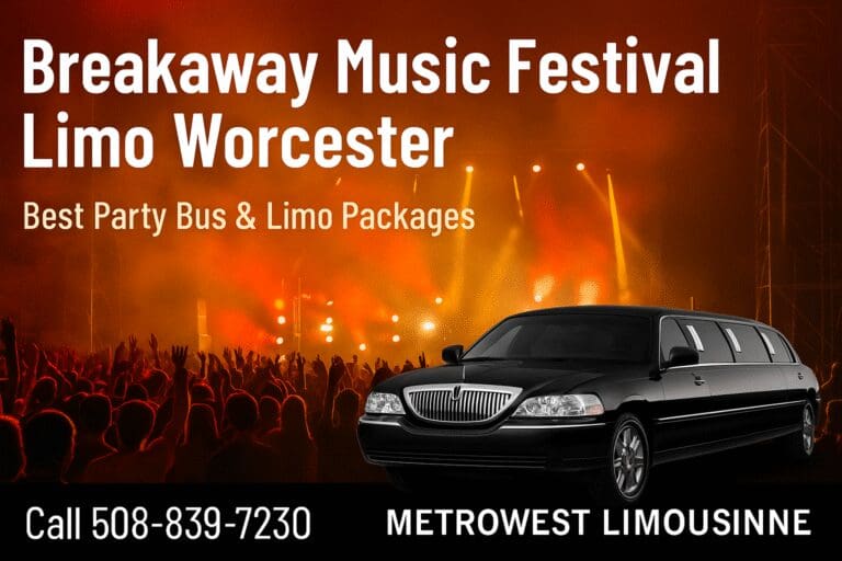 Breakaway Music Festival limo Worcester