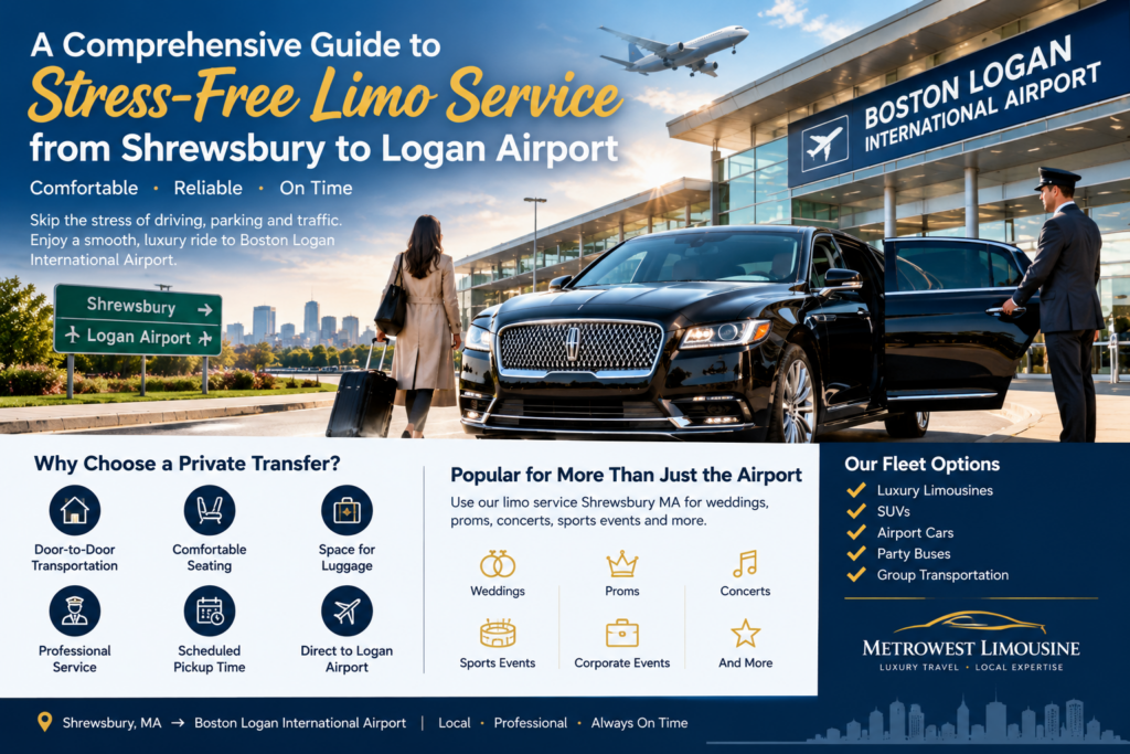 Shrewsbury to Logan Airport car service