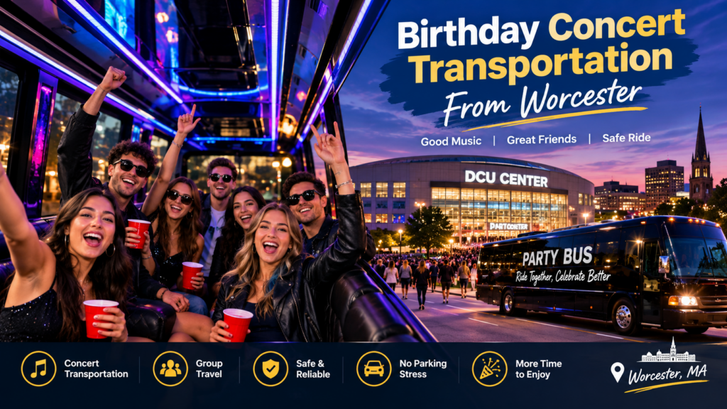 concert transportation Worcester MA