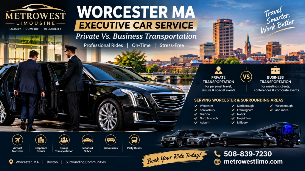 executive car service Worcester MA