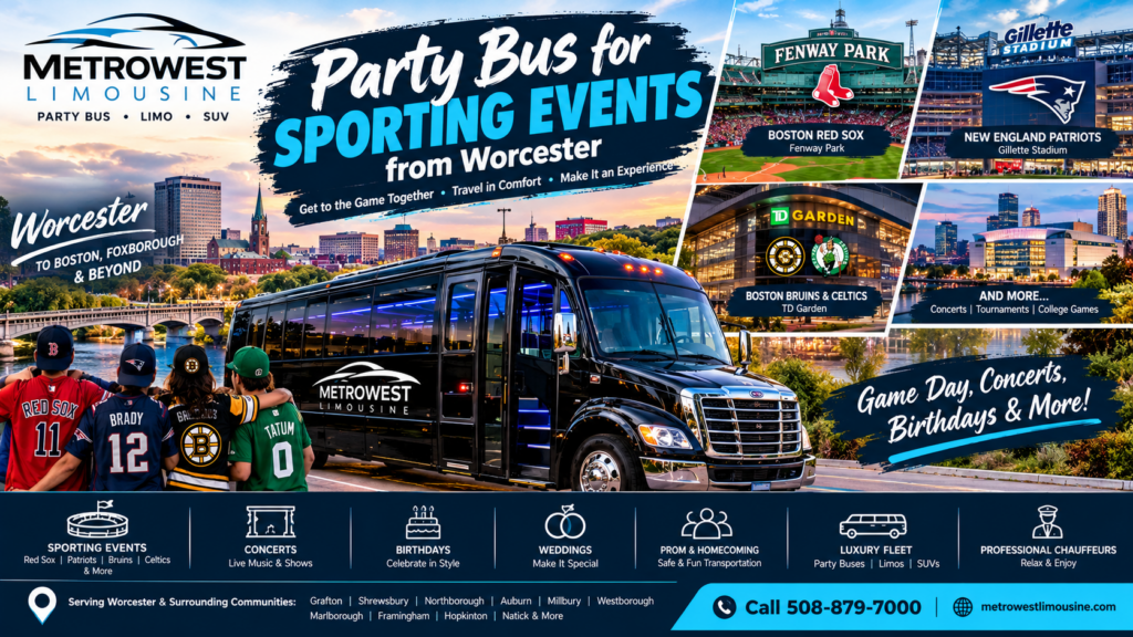 Worcester Game Day Party Bus